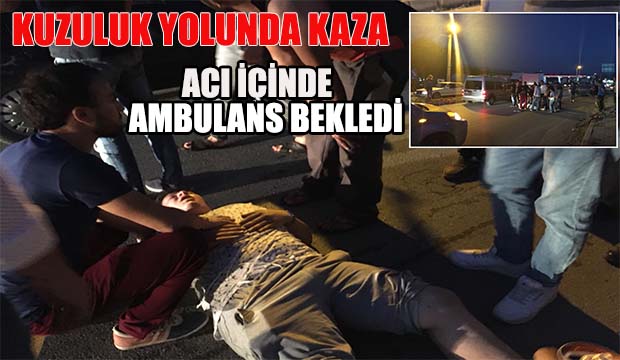 Acı içinde ambulans bekledi
