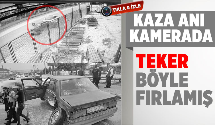 Ada Caddesi'nde Kaza Anı Kamerada 