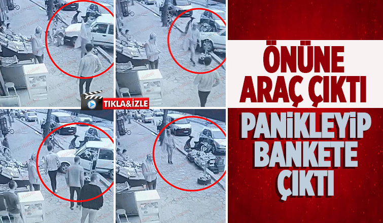 Ada Caddesi'nde Kaza Panikleyip Bankete Çıktı