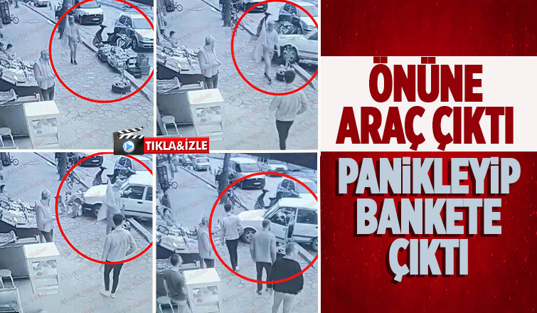 Ada Caddesi'nde Kaza Panikleyip Bankete Çıktı