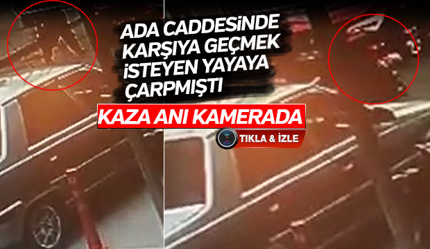 Ada Caddesinde Karşıya Geçmek İsteyen Yayaya Çarptı 