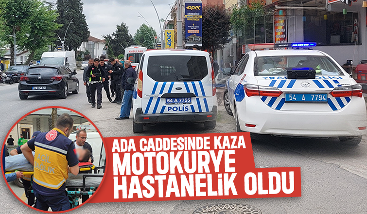 Ada Caddesinde kaza 1 yaralı