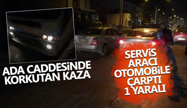 Ada Caddesinde korkutan kaza