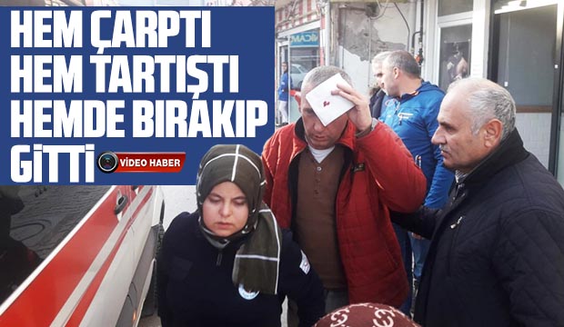 Ada Caddesinde otomobil yayaya çarptı