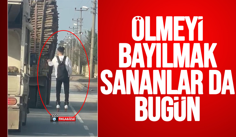 Ada Caddesinde patenle tehlikeli yolculuk 