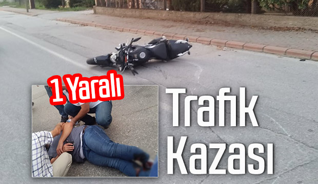 Ada Caddesinde trafik kazası