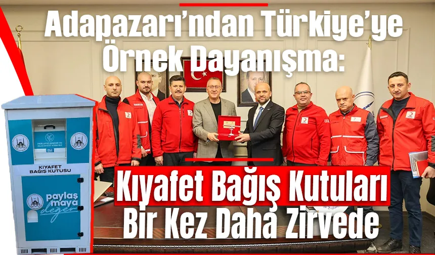 Adapazarı'nda Kıyafet Bağış Kutuları Projesi ülke genelinde zirvede