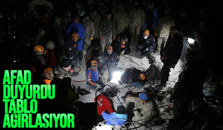 AFAD duyurdu: Can kaybı 2 bin 921