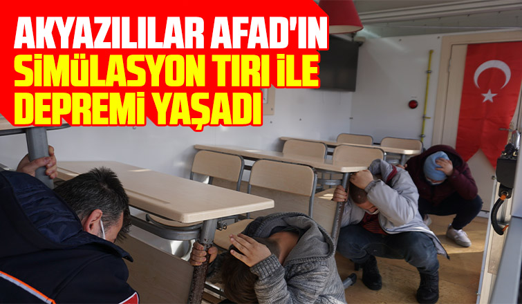 AFAD'ın simülasyon tırı Akyazı'da