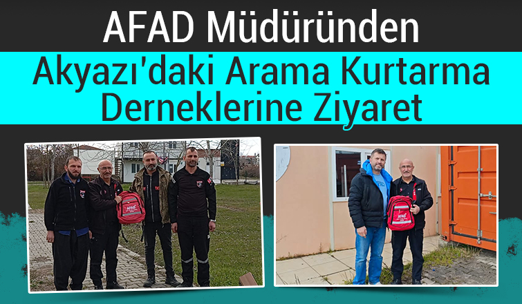 AFAD Müdürü'nden SAKTİM VE S.A.B.A.H'a ziyaret