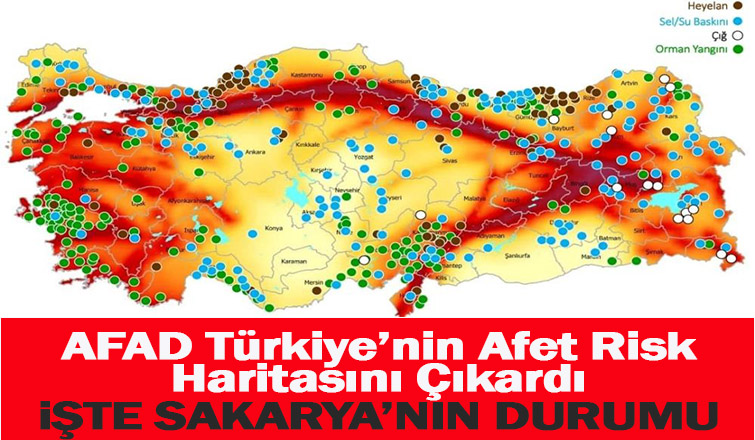 AFAD Türkiye’nin afet risk haritasını çıkardı