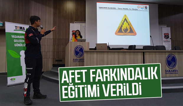AFET FARKINDALIK EĞiTiMi VERiLDi