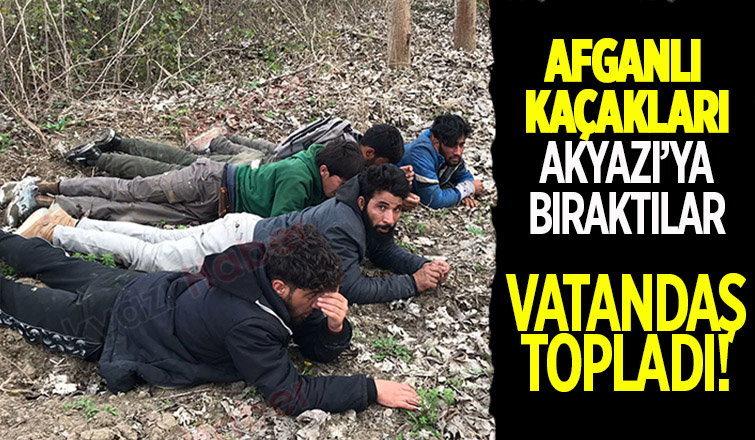 Afganlı kaçakları vatandaş tarlalardan topladı