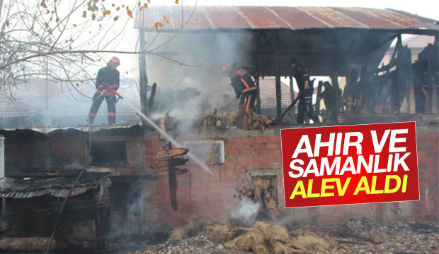Ahır ve Samanlık Alev Alev Yandı
