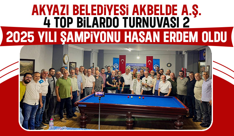 Ak Belde Geleneksel  4 Top Bilardo Turnuvası 'nda kazananlar belli oldu