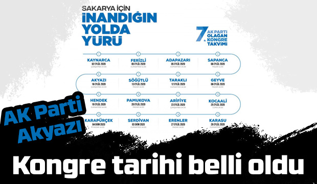 AK Parti Akyazı'da kongre tarihi belli oldu