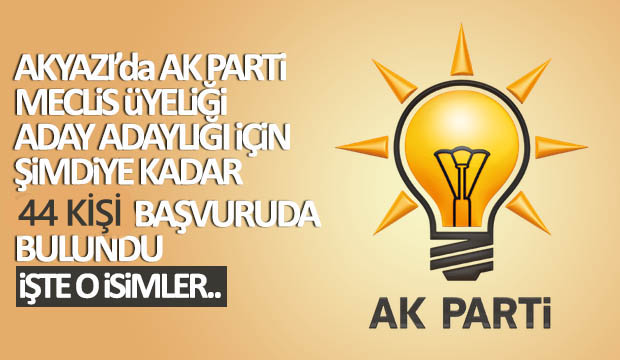 AK Parti'de Meclis Üyeliği aday başvuruları sürüyor 