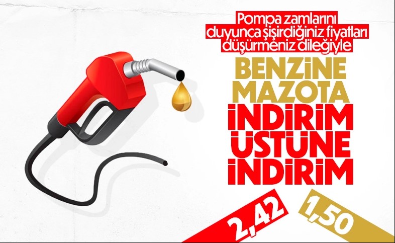 Akaryakıtta çifte indirim