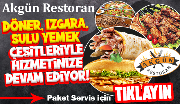 Akgün Restorandan hizmetinizde