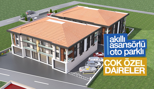 Akıllı  Asansörlü  Otoparklı Çok Özel Daireler