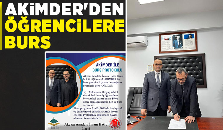 AKİMDER'den Anadolu İmam Hatip Lisesi öğrencilerine burs