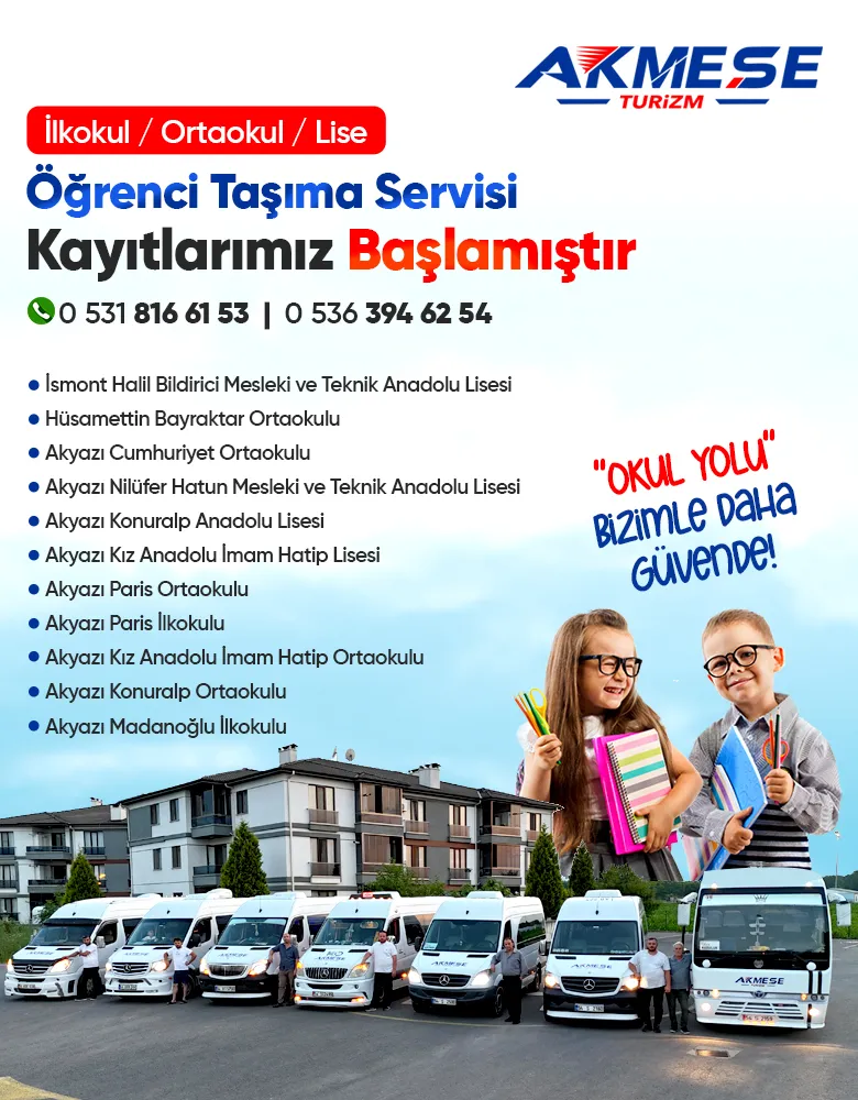 Akmeşe Turizm Öğrenci Servis Kayıtları Başladı!