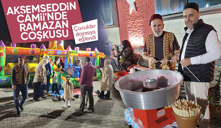 Akşemseddin Camiinde çocuklar için Ramazan eğlencesi düzenlendi