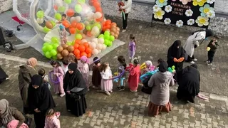 Akşemseddin Camii’nde çocuklar için şenlik düzenlendi