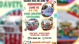 Akşemseddin Camii’nde Miniklere Özel Bahçe Şenliği