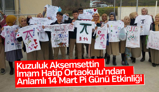 Akşemsettin İHO'dan Pi Günü Etkinliği