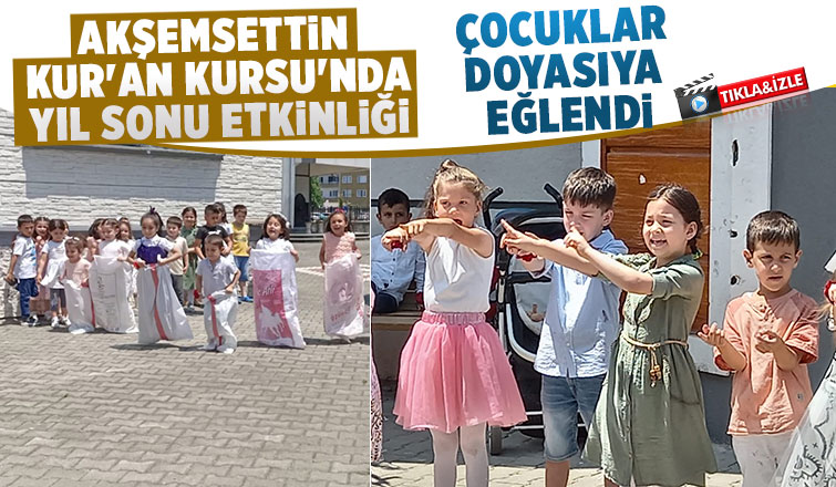 Akşemsettin Kur'an Kursu'nda yıl sonu etkinliği