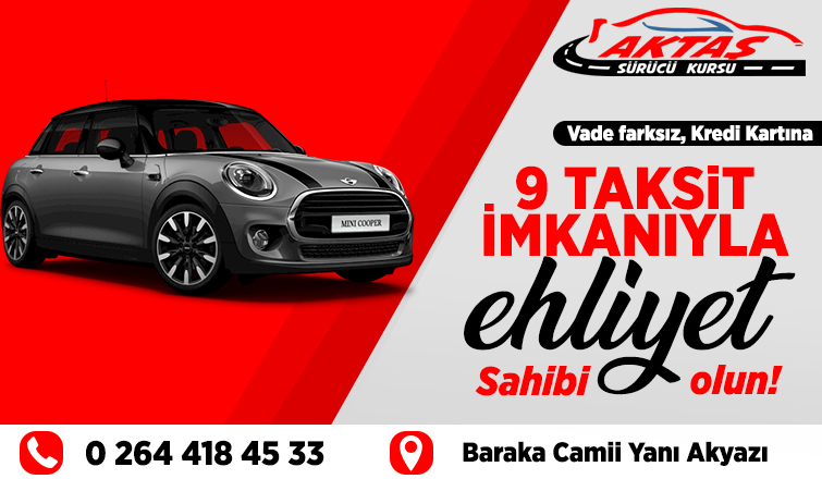 Aktaş Sürücü Kursun da Kampanya