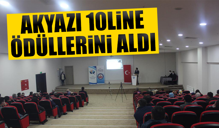 Akyazı 10Line ekibi ödüllerini aldı