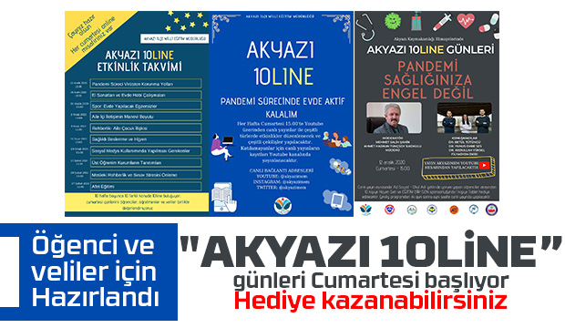 Akyazı 10Line günleri Cumartesi başlıyor
