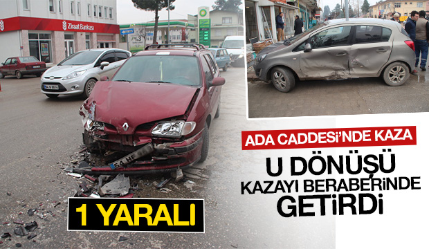 Akyazı Ada Caddesinde Kaza