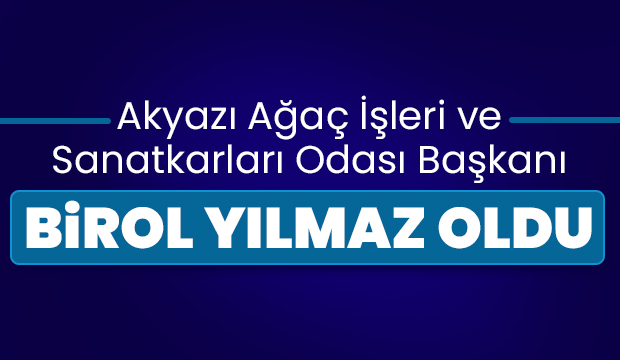 Akyazı Ağaç İşleri ve Sanatkarları Odası Başkanı Birol Yılmaz