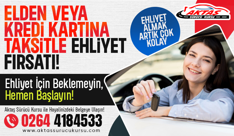 Akyazı Aktaş Sürücü Kursu ile Ehliyet Sahibi Olmak Çok Kolay! 