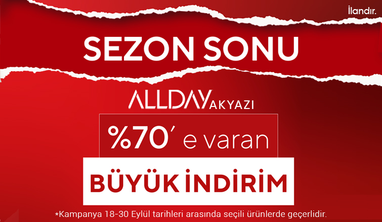 Akyazı Allday’de Sezon Sonu Büyük Yaz İndirimi Başladı