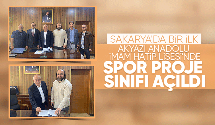 Akyazı Anadolu İmam Hatip Lisesi'nde spor proje sınıfı açıldı
