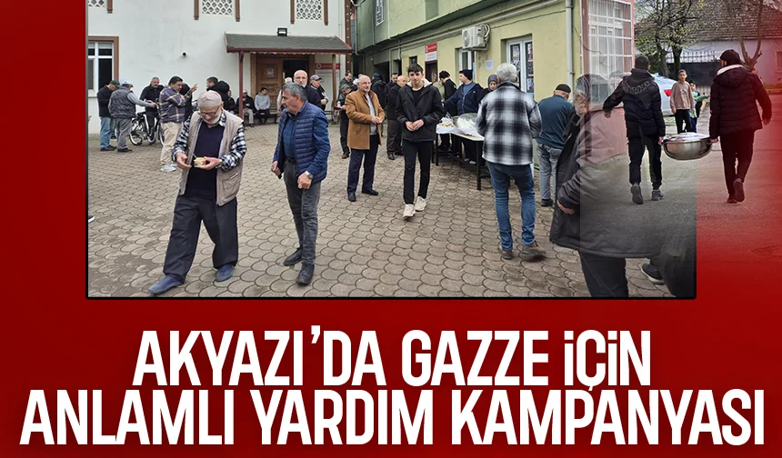 Akyazı Anadolu İmam Hatip Lisesi'ndne Gazze için yardım kampanyası