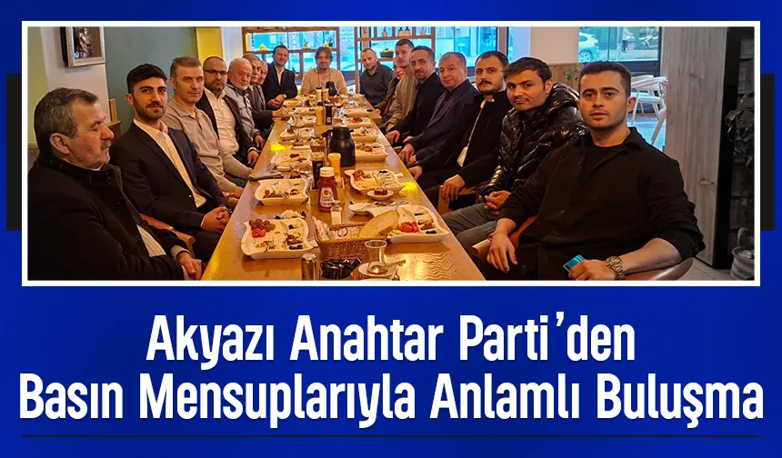 Akyazı Anahtar Parti’den Çalışan Gazeteciler Günü kutlaması