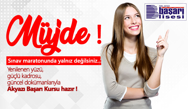 AKYAZI BAŞARI KURSU YENİ DÖNEME HAZIR