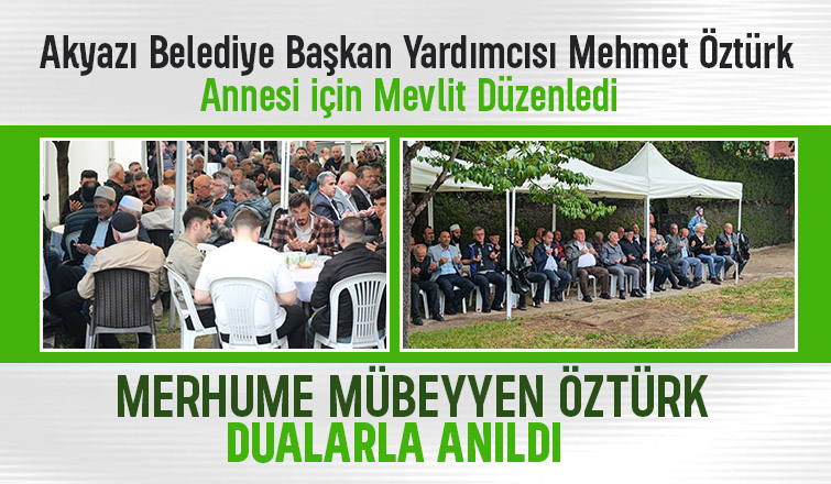 Akyazı Belediye Başkan Yardımcısı'nın Acı Kaybı Sonrası Mevlit Düzenlendi