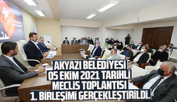 Akyazı Belediyesi ekim ayı meclis toplantısı