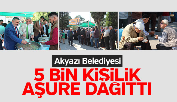 Akyazı Belediyesi 5 Bin Kişilik Aşure Dağıttı