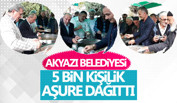 Akyazı Belediyesi 5 Bin Kişilik Aşure Dağıttı