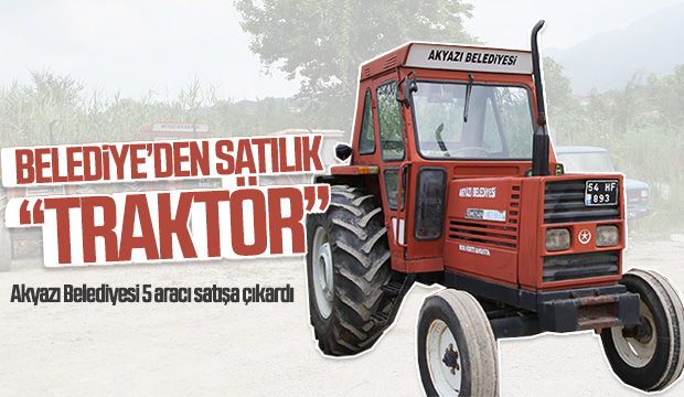 Akyazı belediyesi araç satıyor