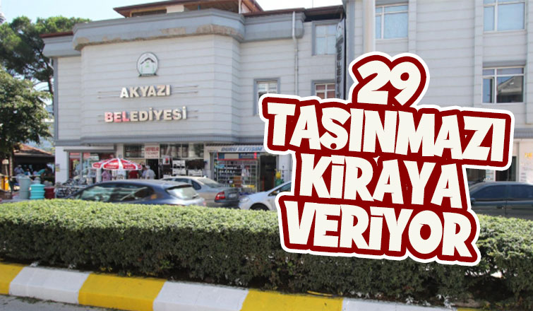 Akyazı Belediyesi'nden kiralık tuvalet, akaryakıt istasyonu, çay bahçesi