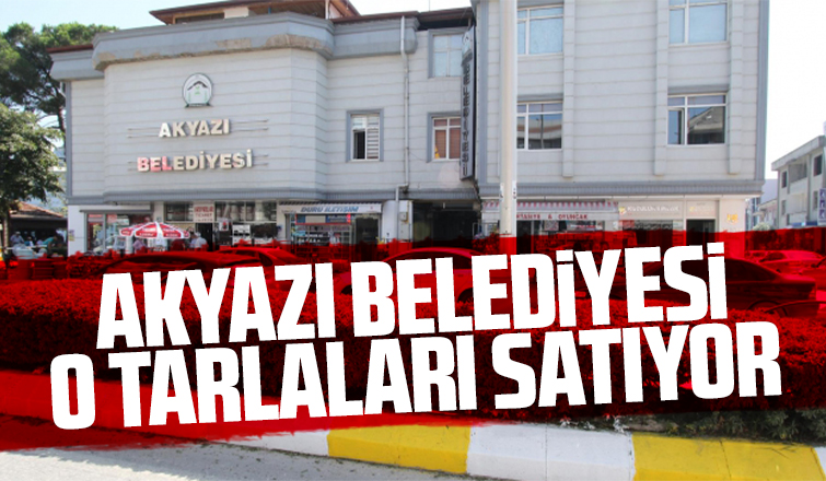 Akyazı Belediyesi'nden satılık iki tarla