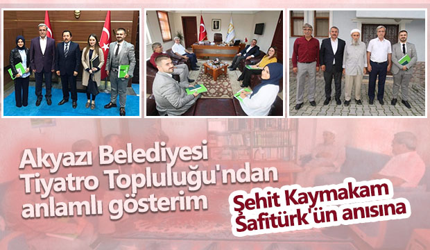 Akyazı Belediyesi Tiyatro Topluluğundan anlamlı gösterim